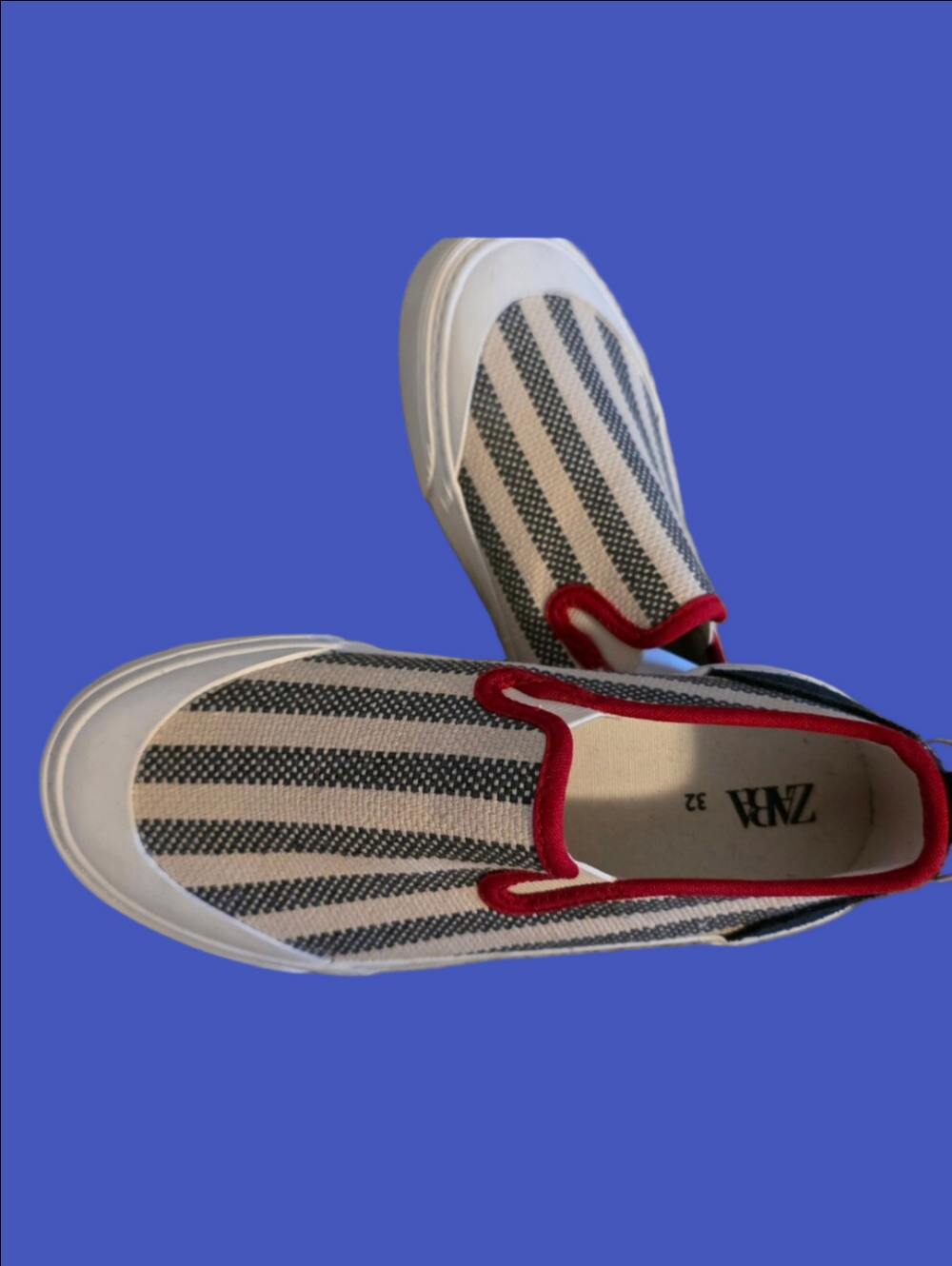 4/$67 Deal! Zara Kids NWT  Striped Sneakers